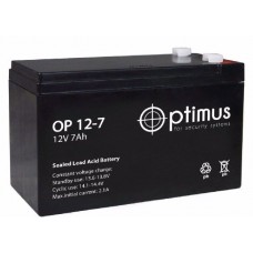 Аккумулятор Optimus 12V 7Ач OP 12 07